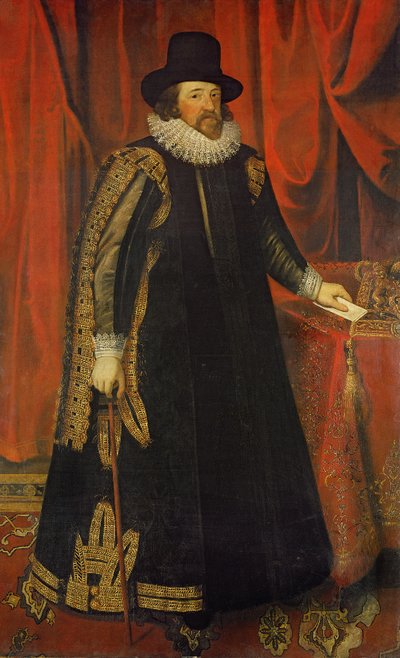 Sir Francis Bacon (1561-1626) Viscount of St. Albans by Paul van Somer
